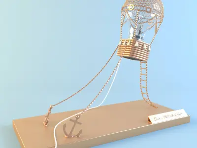Desk Lamp 3D model