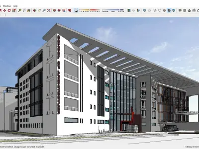 Sketchup School and University K7 3D model