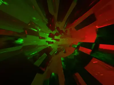 SciFi Tunnel Time Warp Portal or  tunnel animation Low-poly 3D model