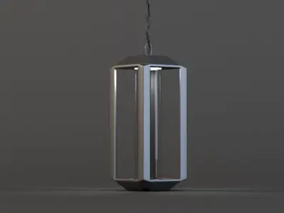 Artcraft Wexford Leaf Led Outdoor Hanging Light 3D model