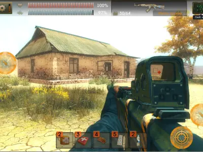 SET of old houses   Low-poly 3D model