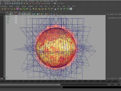 Alien Sun Low-poly 3D model