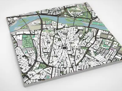 Cityscape Salamanca Spain 3D model