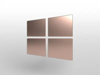 Windows 10 Logo v1 005 Free low-poly 3D model