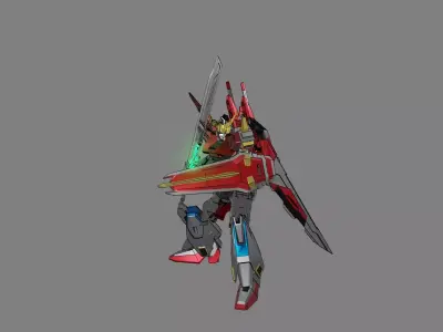 Attacker Gundam 22 3D model