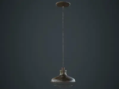 Hanging Lamp 1C Low-poly 3D model