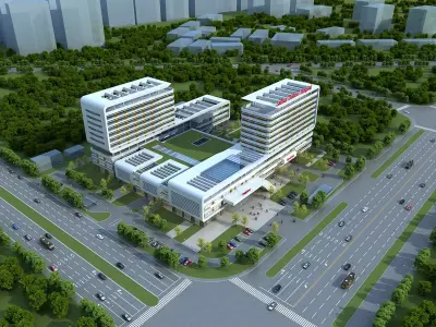 3D Hospital Model 3D model