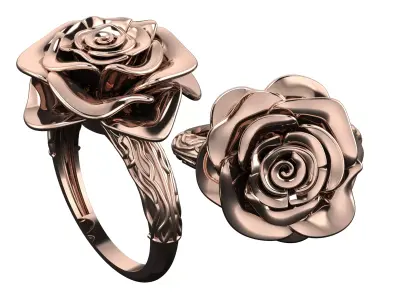 Rose Ring Free 3D print model
