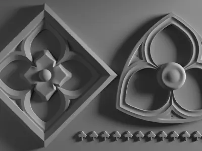 Gothic Patterns 3D print model