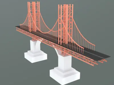 San Francisco Bridge in 3D United States Free 3D print model