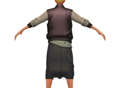 Cartoon High Poly Subdivision Avatar 020 Low-poly 3D model