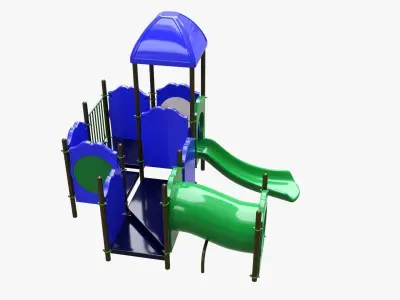 Kids playground outdoor 05 3D model