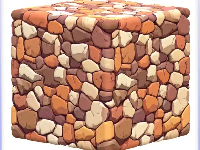 Stylized Stone Floor Seamless Texture Texture 19