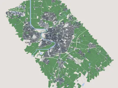 Chester City United Kingdom 3D model