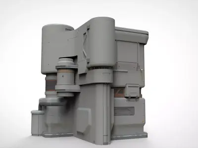 sci-fi architecture 11 3D model