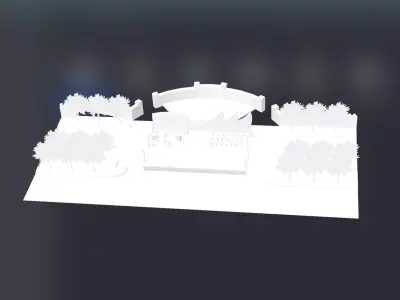 Box truss Free 3D model