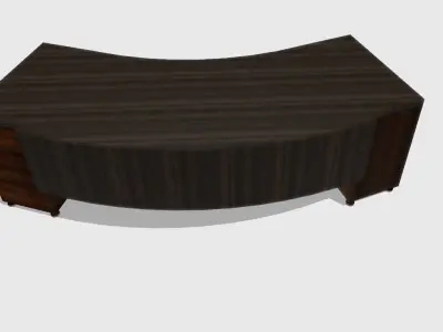Office  wood Low-poly 3D model