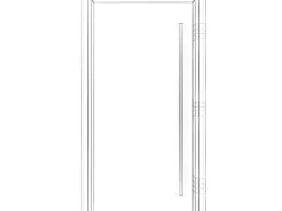 Metal Front Door 3D model