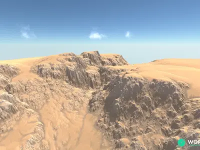 Canyon Cliff 04 3D model