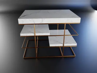 Side table Low-poly 3D model purchase