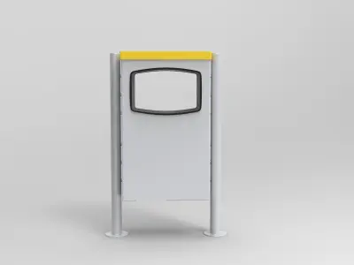 Basic Bin Low-poly 3D model