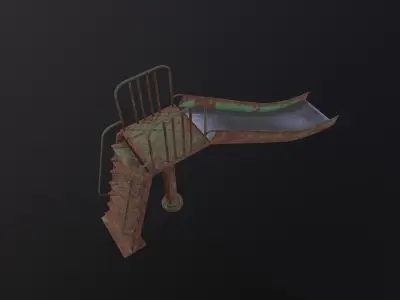 Childrens slide 3D Model Low-poly 3D model