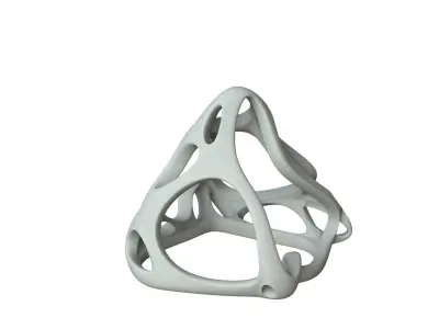 SciFi Cube Object No 62277 Low Poly Shape Low-poly 3D model