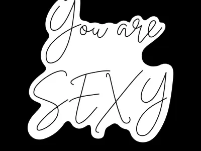 You Are Sexy Neon Sign 3D model