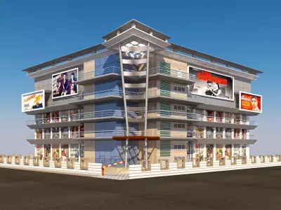 Mall Building for Visualizations 3D model