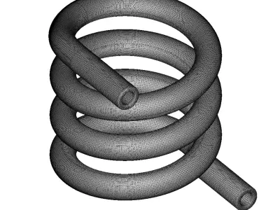 Antique Spiral Heating Coil 3D model