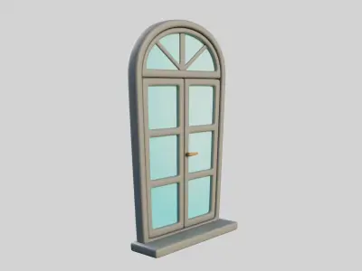 Cartoon Window 16b 3D model