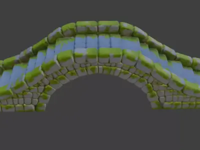 Forest Bridge 3d Model 3D model