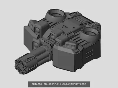 CHI TECH SD  TURRETS 1 COLLECTION 3D Model Pack