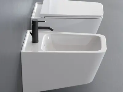 VitrA Bathrooms EQUAL Wall-Hung WC Low-poly 3D model