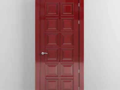 red door for interior 3D model
