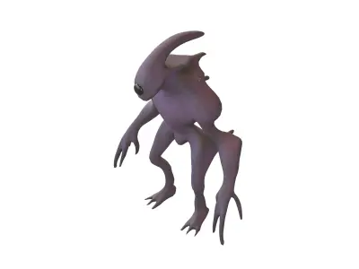 Aliens Monster v3 004 Low-poly 3D model