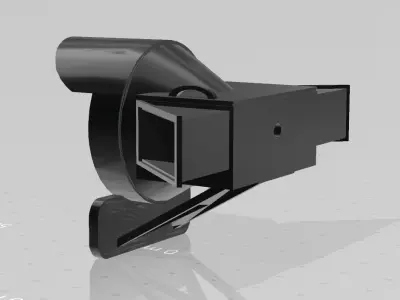 Steam locomotive head light 3D print model