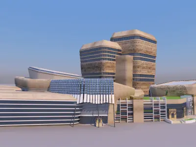 0159 - Complex Building 3D model