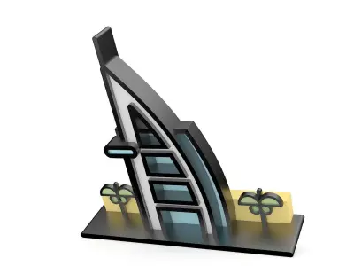 Al Arab Tower  3D model