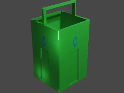 Trash Can 3D Model 3D model