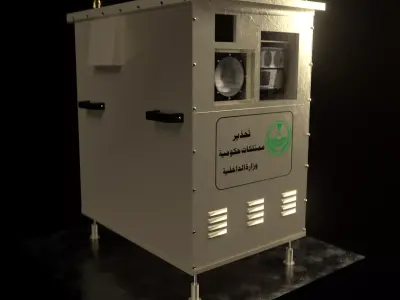 Speed Radar Camera - Saudi Saher Camera 3D model