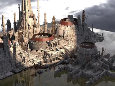 Horus Grand Arena versions Gods Pyramid 6 3D model