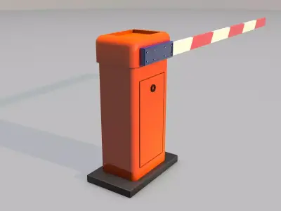 Boom Gate 3d Model Low-poly 3D model