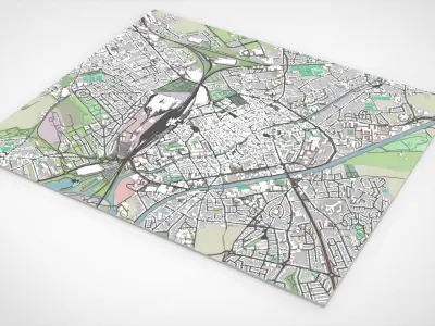 Cityscape Douai France  3D model