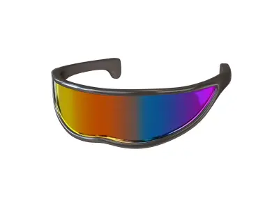 Future Technology Glasses v3 003 Low-poly 3D model