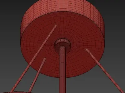 GARBUGLIO gold pendant light 3D model