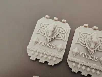 Space Viking groundpounder doors - Wolf Skull 3D print model