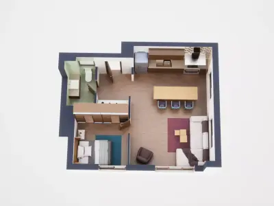 3D Floor Plan model 10 3D model