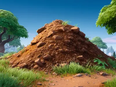 Stylized Dirt Piles 3D model