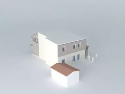 extention housing in town Free 3D model